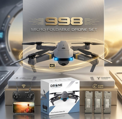 Dron Plegable con Cámara WiFi HD FPV