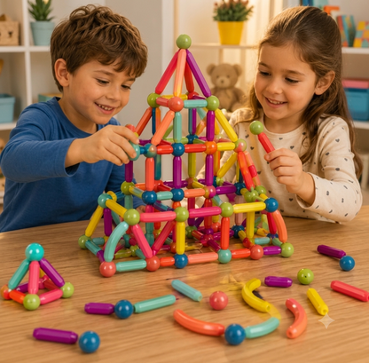 Juego Bloques Construcción Magnéticos
