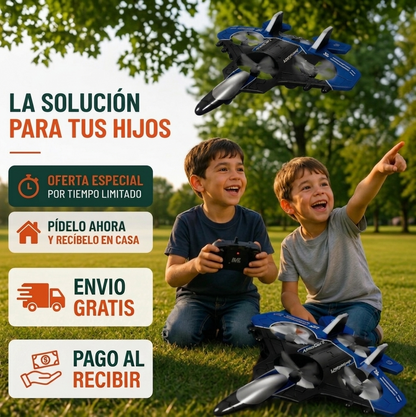 Dron Avion De Combate Con Control Remoto