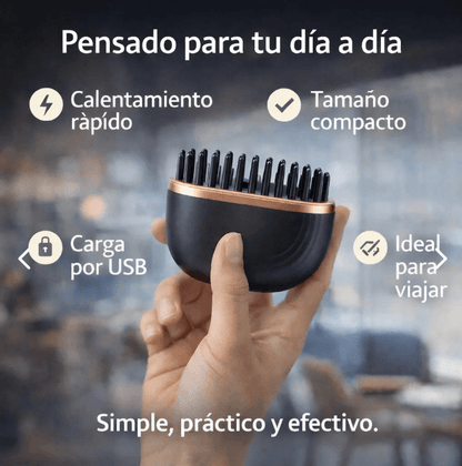 FrizzGlow Pro Pocket - Peine Iónico Portátil