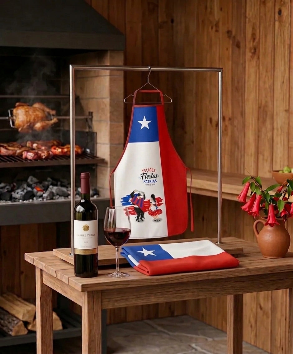 Combo Parrillero Dieciochero (Bandera Oficial + Delantal Master)