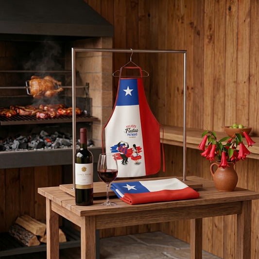 "Kit Oficial de Fiestas Patrias"(Bandera Oficial  + Delantal Master  )